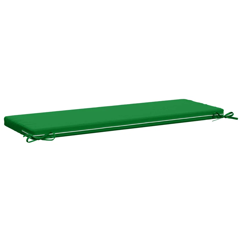 Bench Cushions SOEST 2 pcs 100% Polyester Green 120 x 40 x 5 cm