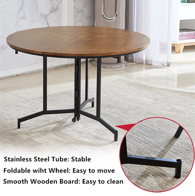 Table pliante ronde peu encombrante