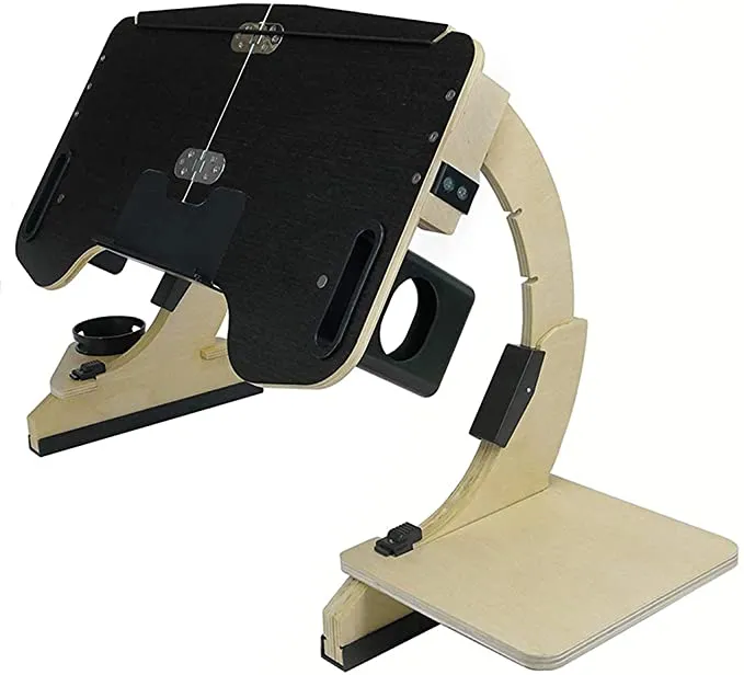 Table de plateau de support de bureau de lit d'ordinateur portable réglable portable