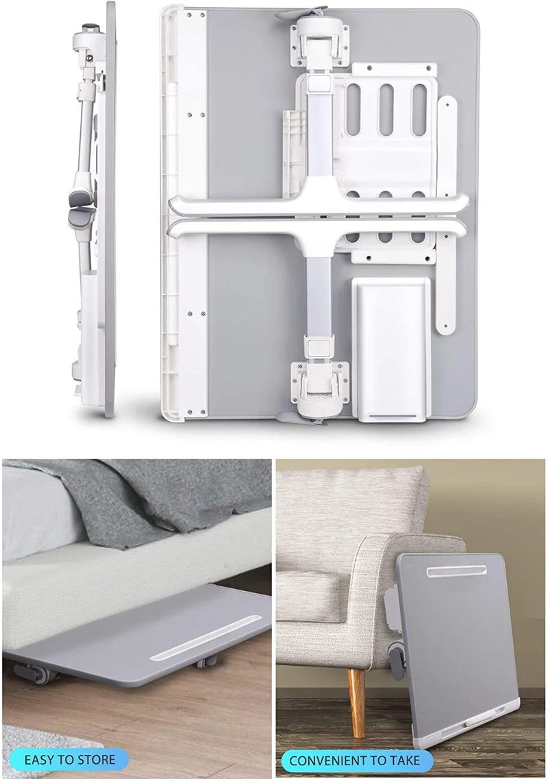 Support pour ordinateur portable pliable et réglable X-Large avec tiroir de rangement