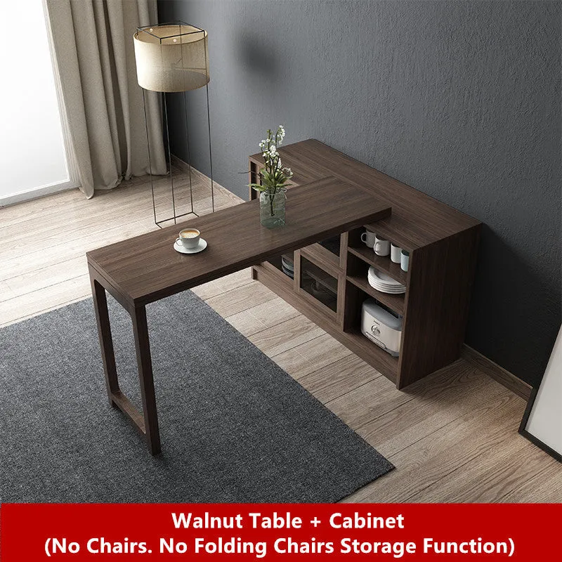 Table de salle à manger multifonction nouvelle conception 2020 avec armoire (sans fonction de stockage de chaises pliantes)