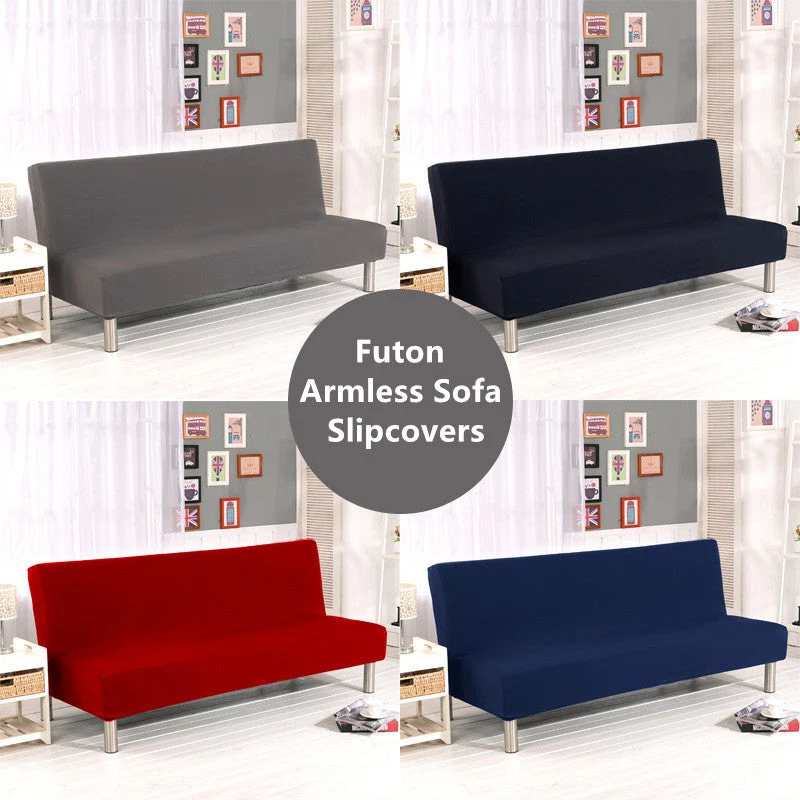 Housses extensibles pour canapé futon sans accoudoirs