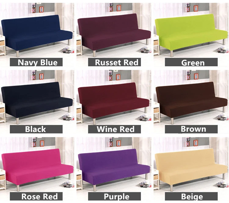 Housses extensibles pour canapé futon sans accoudoirs