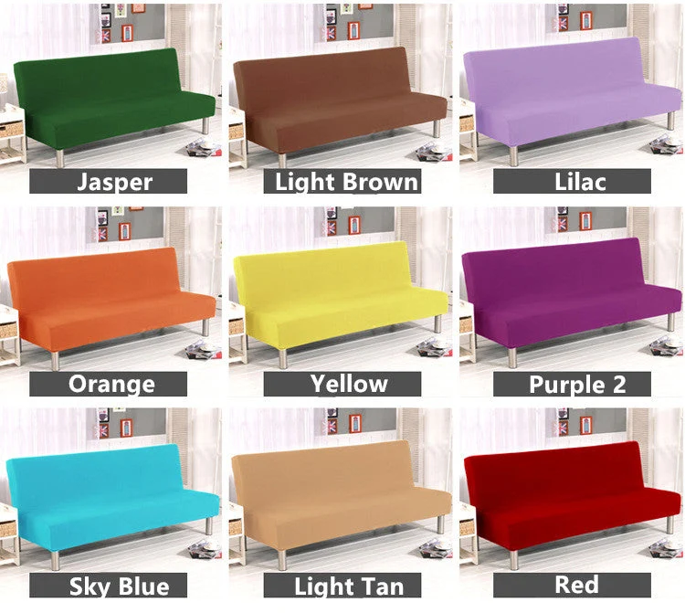 Housses extensibles pour canapé futon sans accoudoirs