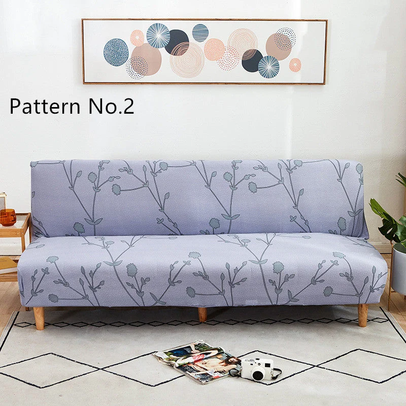 Housses de canapé extensible sans bras Futon (16 modèles différents au choix)