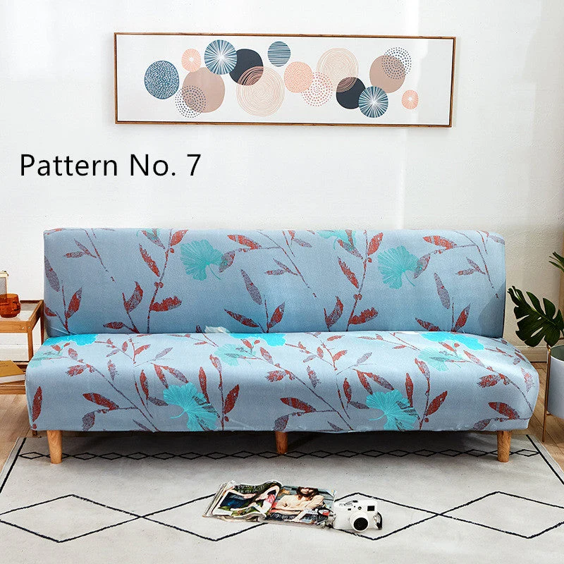 Housses de canapé extensible sans bras Futon (16 modèles différents au choix)