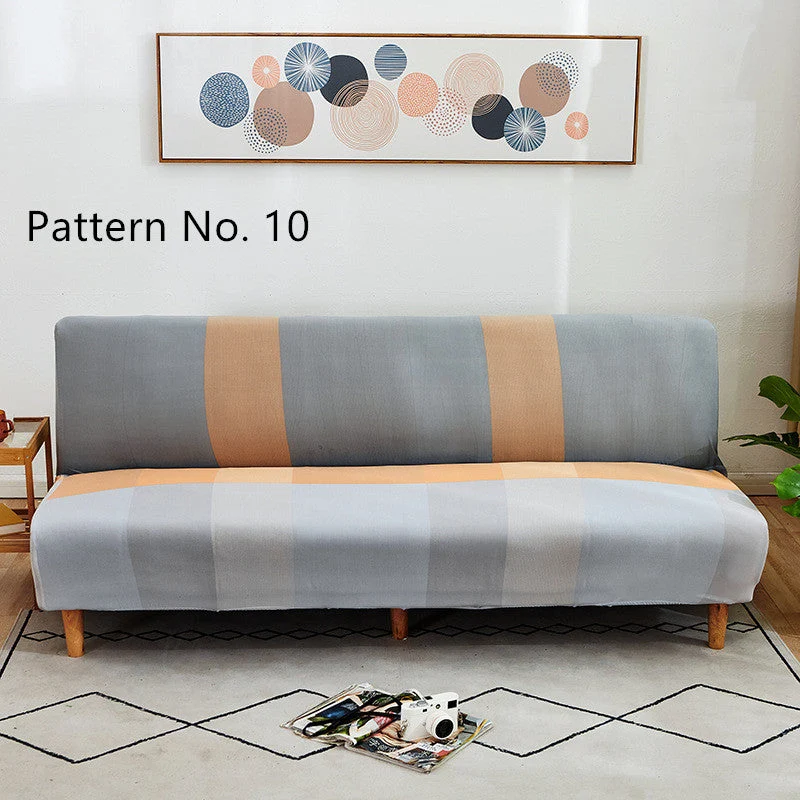 Housses de canapé extensible sans bras Futon (16 modèles différents au choix)