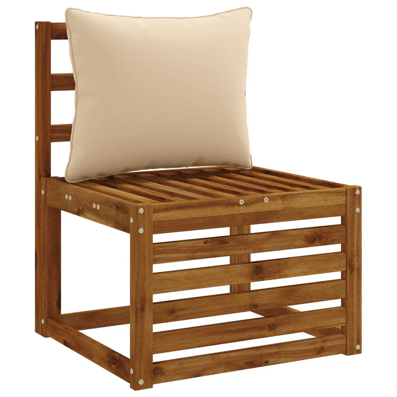 Back Cushion PUTTEN 100% Polyester Cream 50 x 40 x 15 cm