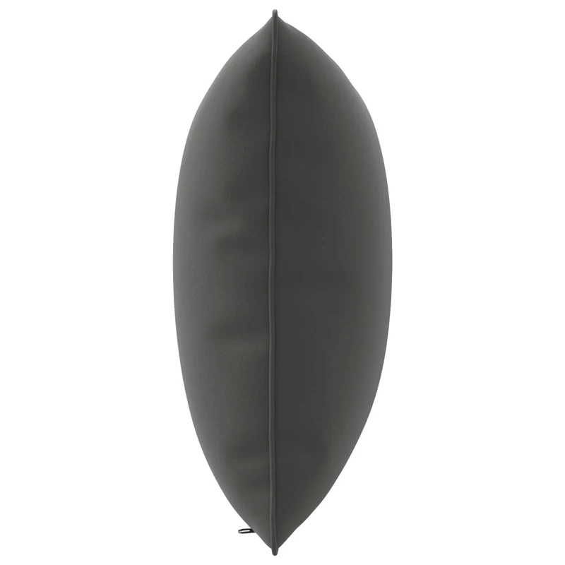 Back Cushion PUTTEN 100% Polyester Anthracite 50 x 40 x 15 cm