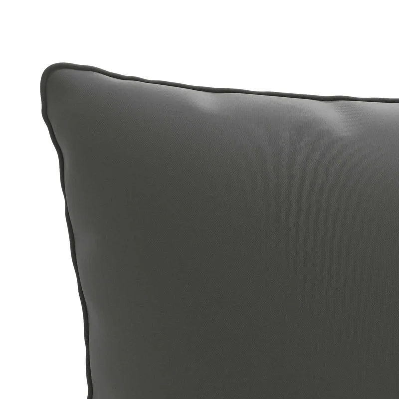 Back Cushion PUTTEN 100% Polyester Anthracite 50 x 40 x 15 cm