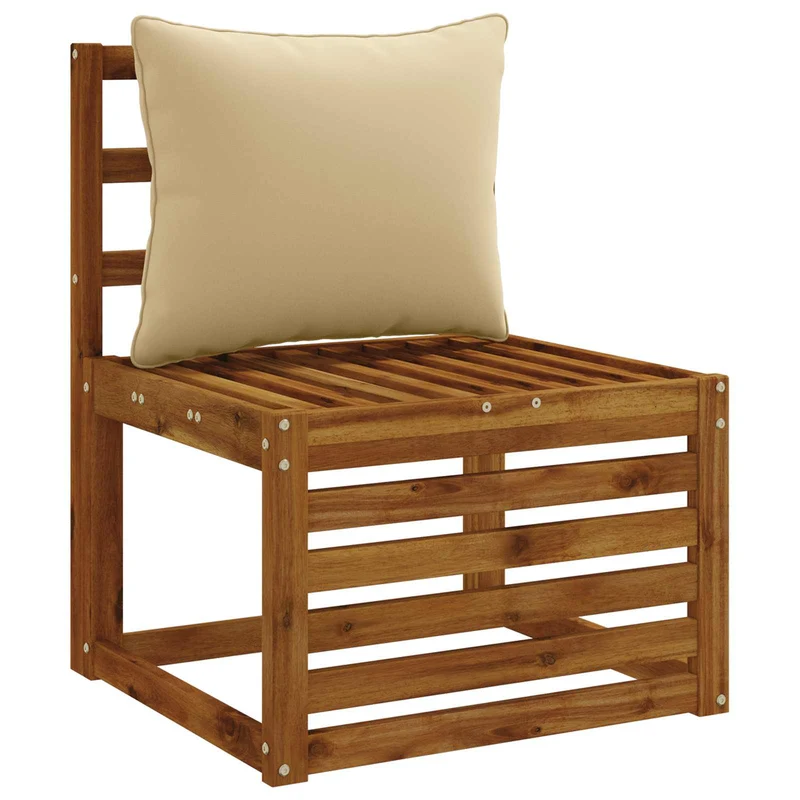 Back Cushion PUTTEN 100% Polyester Beige 50 x 40 x 15 cm