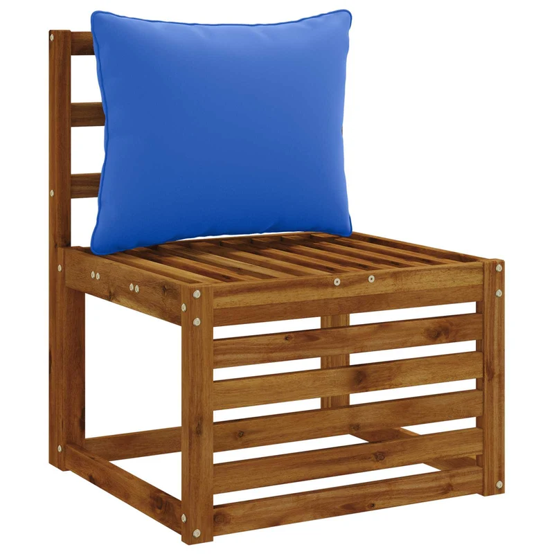 Back Cushion PUTTEN 100% Polyester Royal Blue 50 x 40 x 15 cm