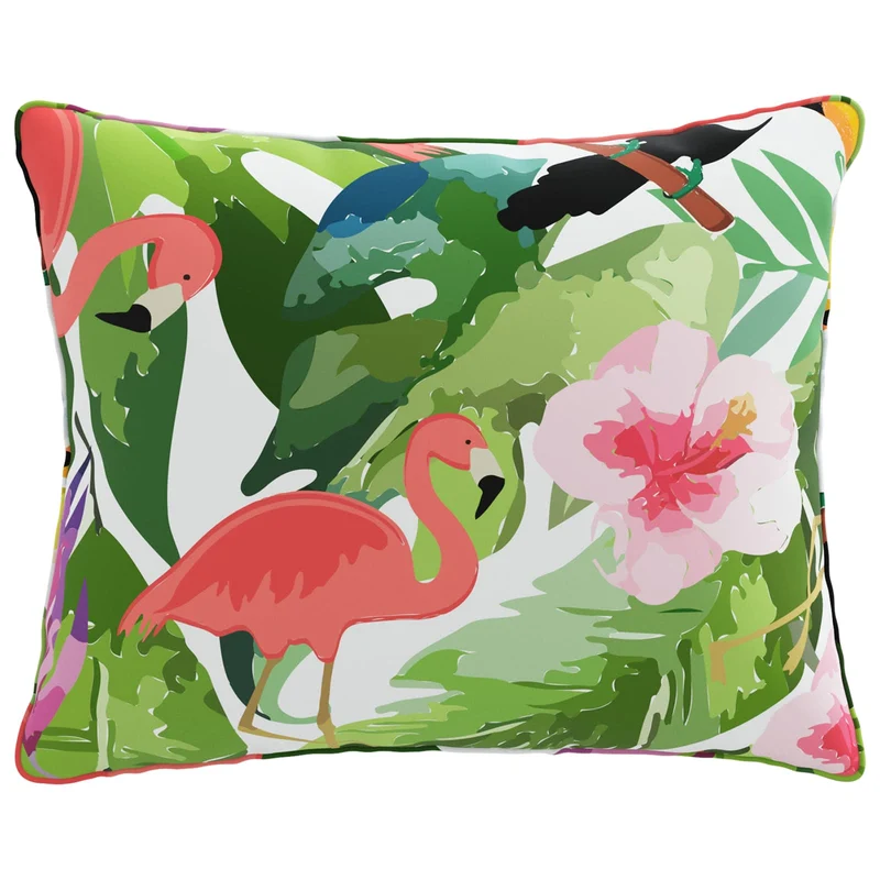 Back Cushion PUTTEN 100% Polyester Multicolour 50 x 40 x 15 cm