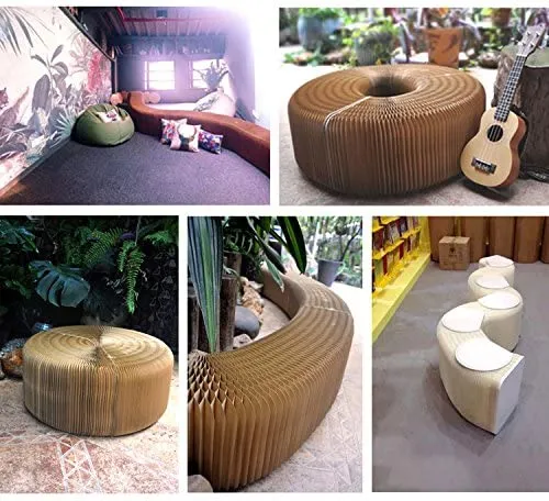 Chaise pliante de sofa de tabouret de papier d'accordéon de conception moderne