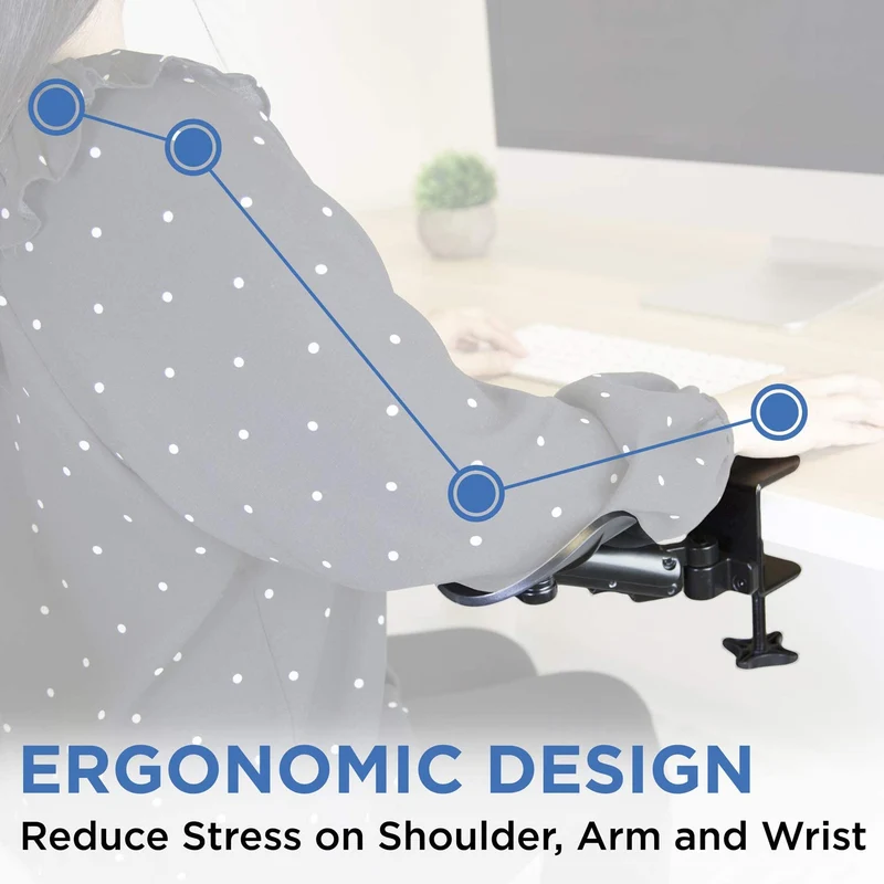 Bras de bureau d'ordinateur ergonomique