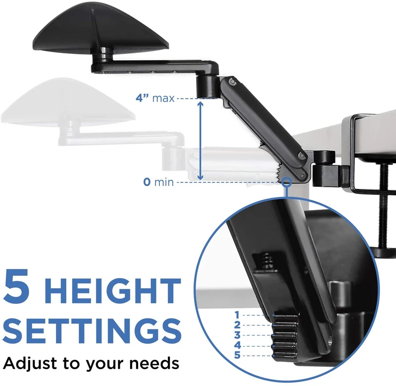 Bras de bureau d'ordinateur ergonomique