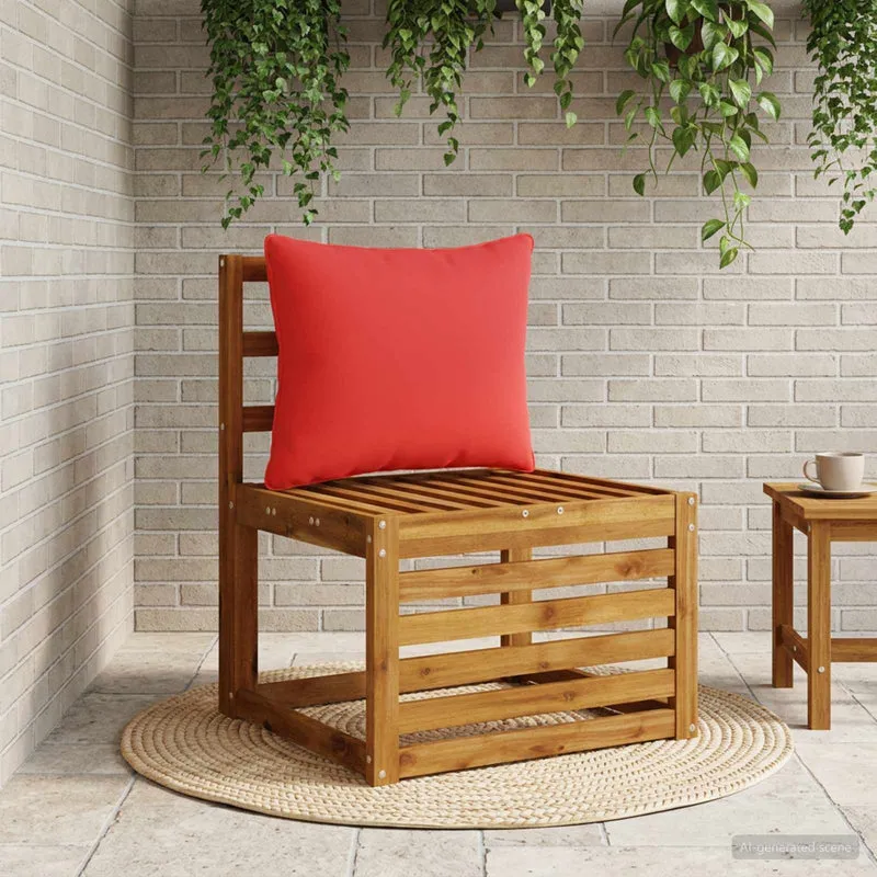 Back Cushion PUTTEN 100% Polyester Red 50 x 40 x 15 cm