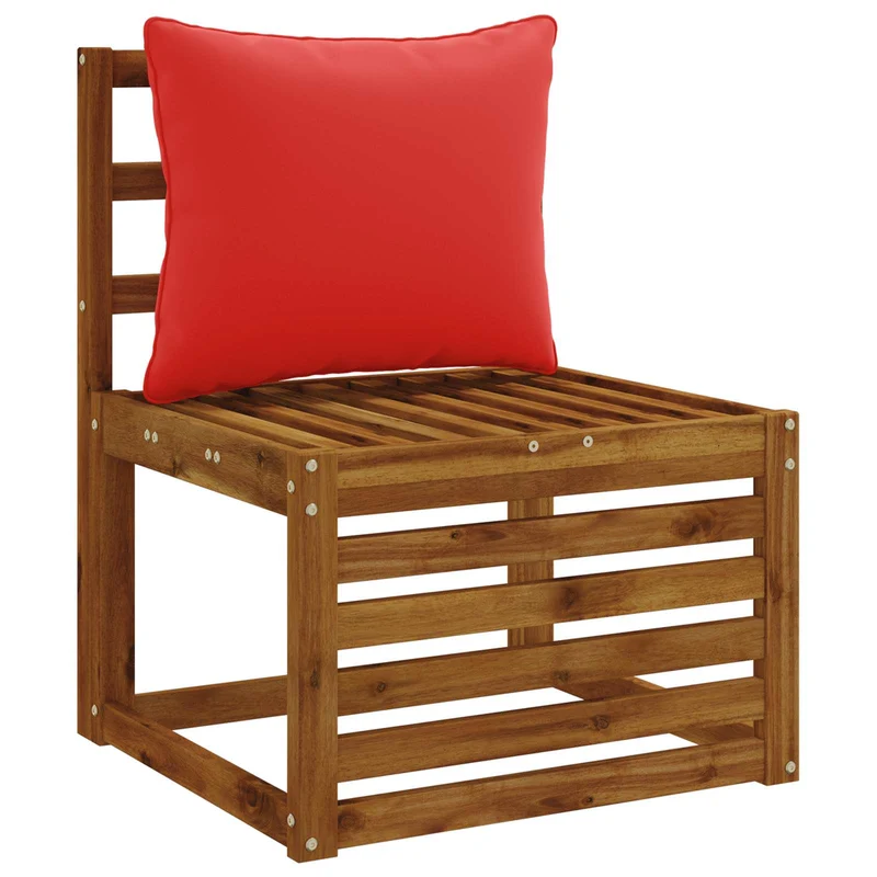 Back Cushion PUTTEN 100% Polyester Red 50 x 40 x 15 cm
