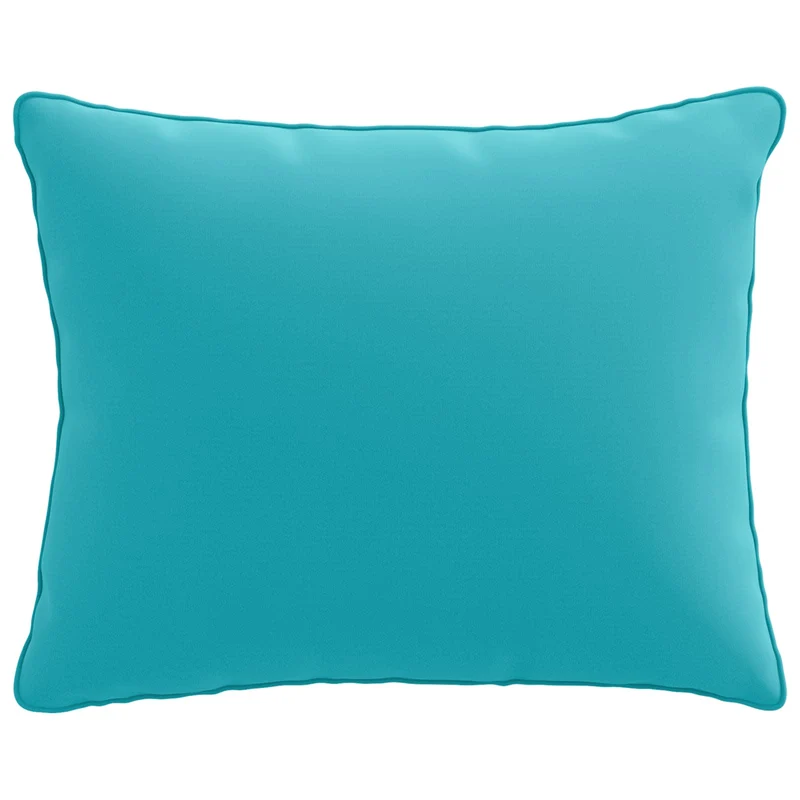 Back Cushion PUTTEN 100% Polyester Turquoise 50 x 40 x 15 cm