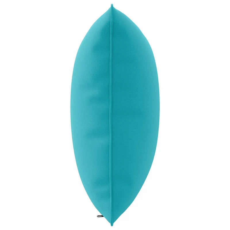 Back Cushion PUTTEN 100% Polyester Turquoise 50 x 40 x 15 cm