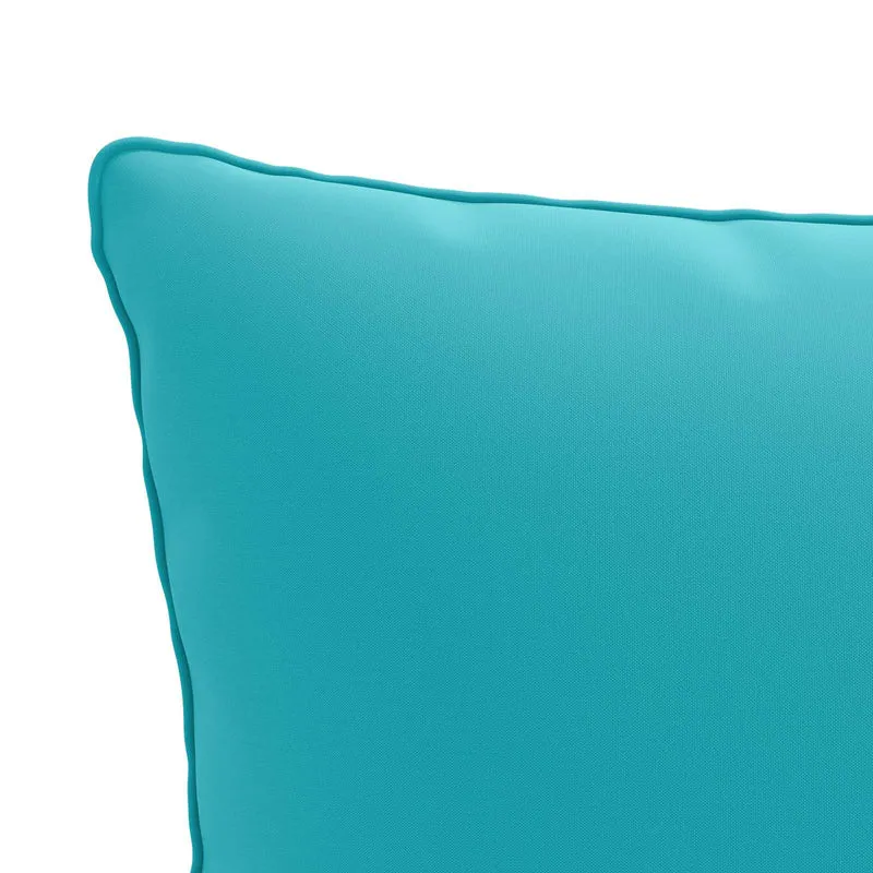 Back Cushion PUTTEN 100% Polyester Turquoise 50 x 40 x 15 cm