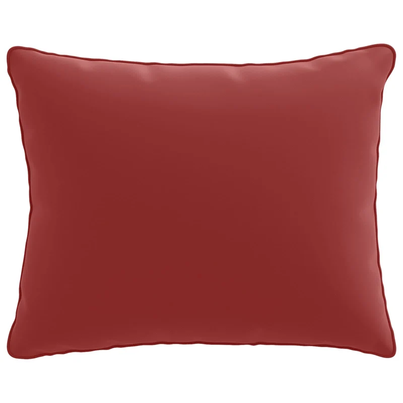 Back Cushion PUTTEN 100% Polyester Wine Red 50 x 40 x 15 cm