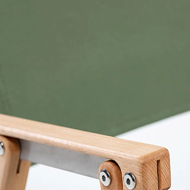 Chaise pliante en bois massif Kermit pour camping en plein air