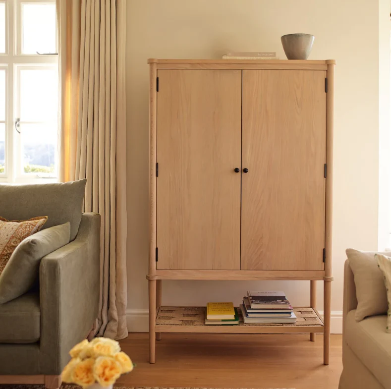 Frome Oak Drinks & Storage Cabinet, Natural Oak