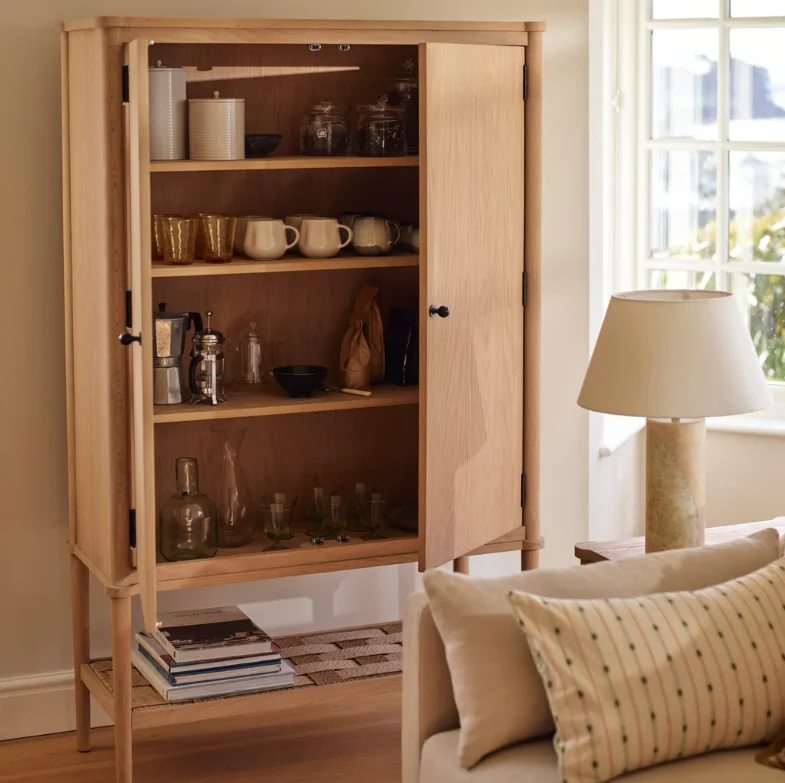 Frome Oak Drinks & Storage Cabinet, Natural Oak