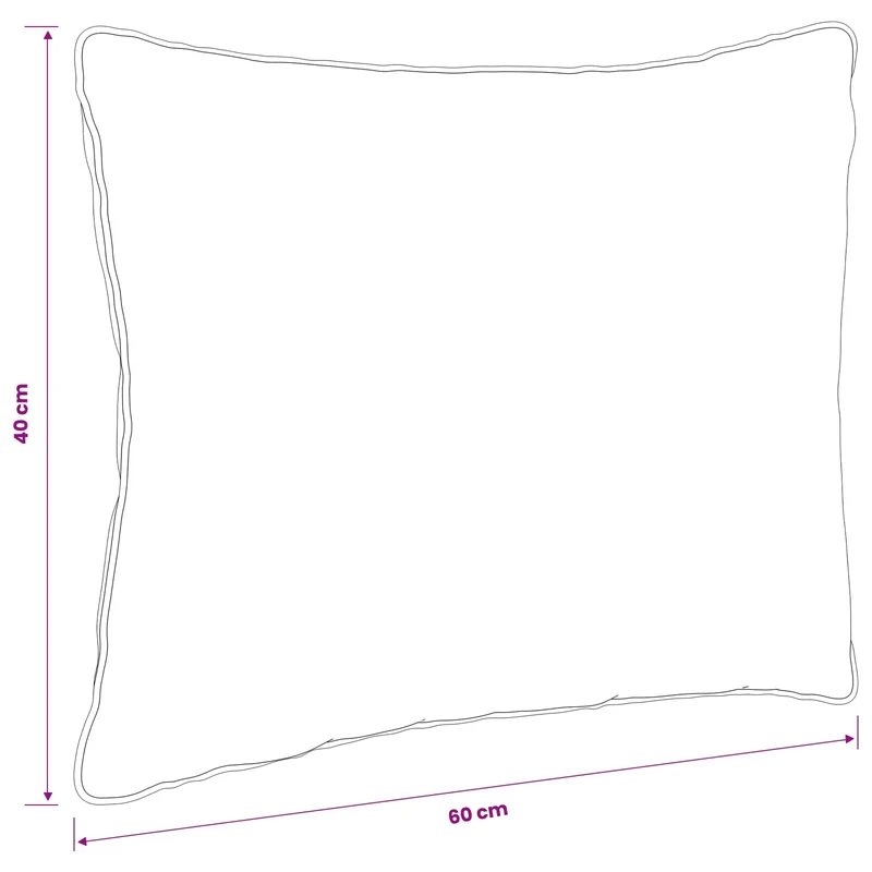Back Cushion PUTTEN 100% Polyester White 60 x 40 x 15 cm