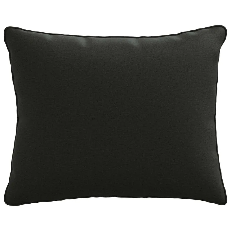 Back Cushion PUTTEN 100% Polyester Black 60 x 40 x 15 cm