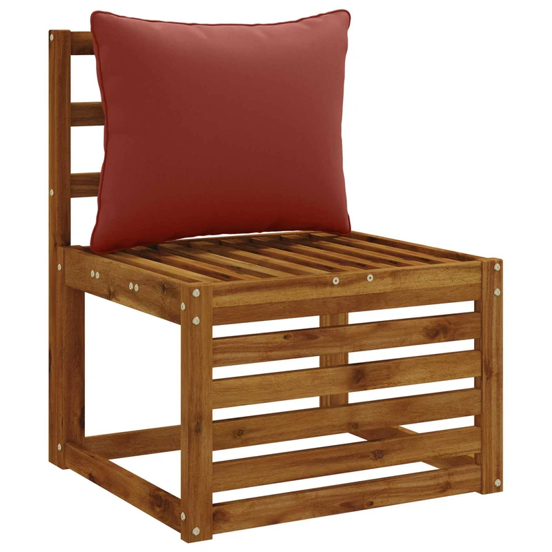 Back Cushion PUTTEN 100% Polyester Red 60 x 40 x 15 cm