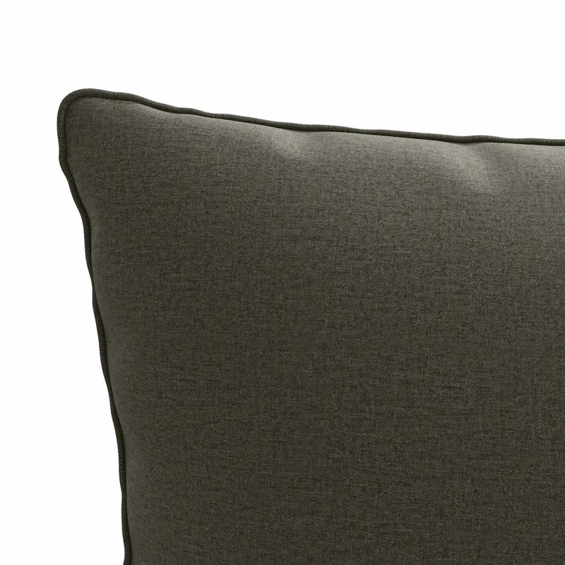 Back Cushion PUTTEN 100% Polyester Anthracite 60 x 40 x 15 cm