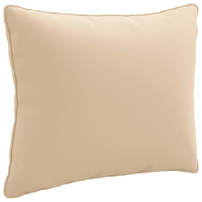 Back Cushion PUTTEN 100% Polyester Cream 60 x 40 x 15 cm