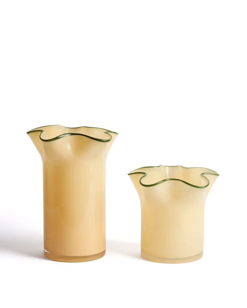 Endasi yellow glass vase 31cm