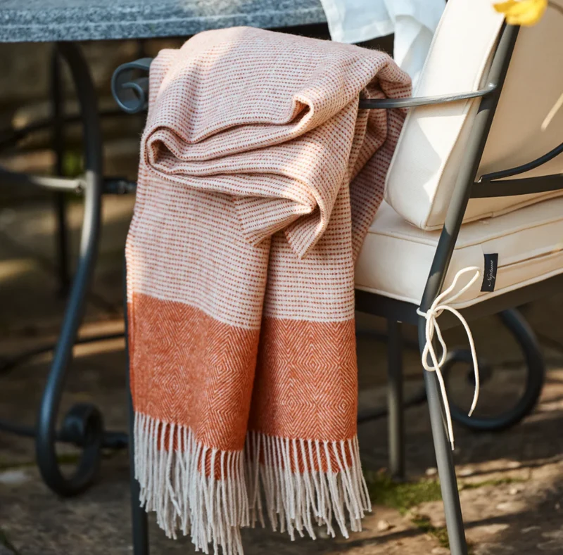 Otterburn Throw, Burnt Sienna