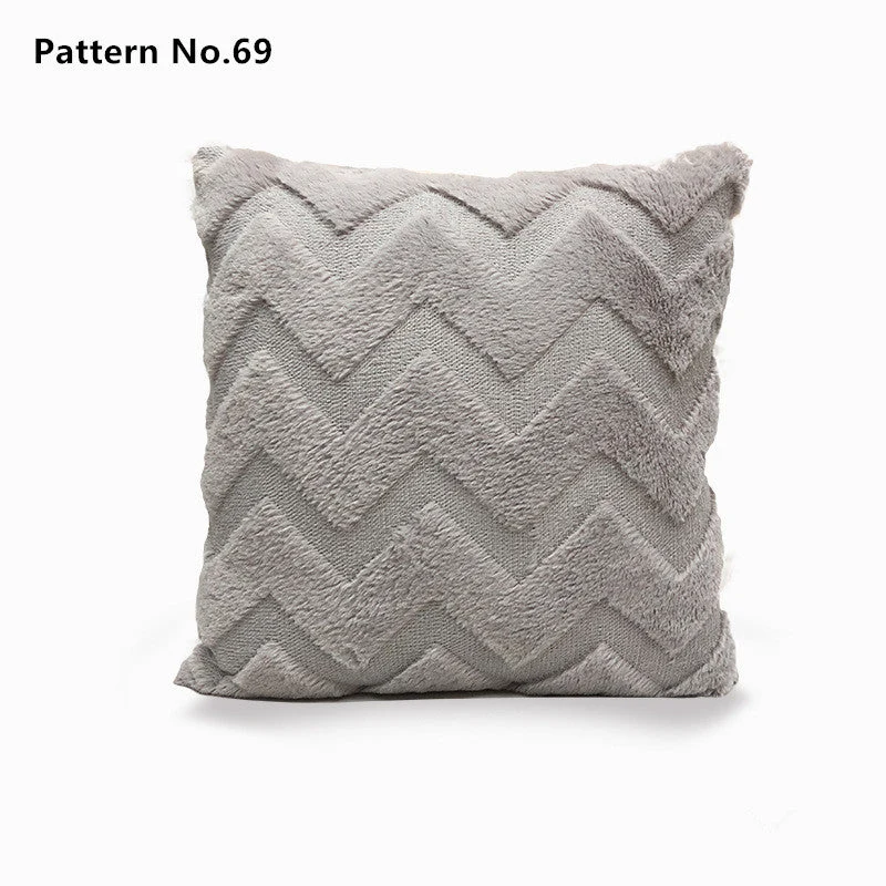 Housses de coussin de luxe en laine douce et douce 18 x 18 pouces 45 x 45 cm (motif n ° 68 ~ 91)