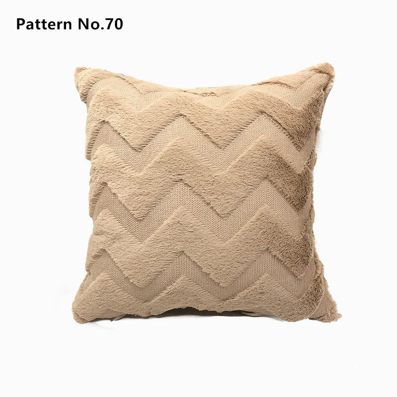 Housses de coussin de luxe en laine douce et douce 18 x 18 pouces 45 x 45 cm (motif n ° 68 ~ 91)