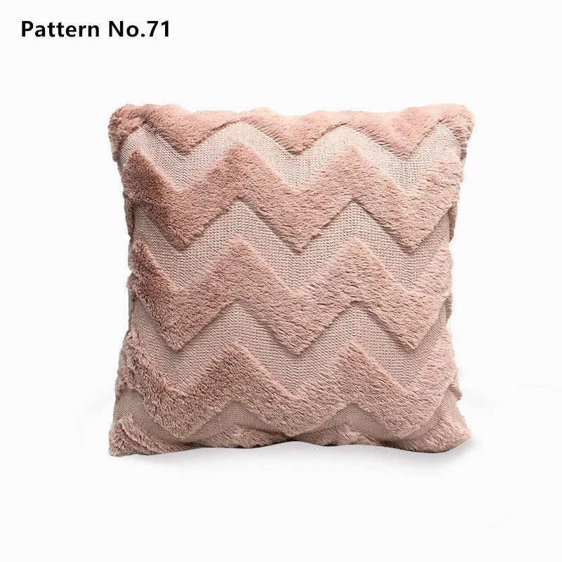 Housses de coussin de luxe en laine douce et douce 18 x 18 pouces 45 x 45 cm (motif n ° 68 ~ 91)