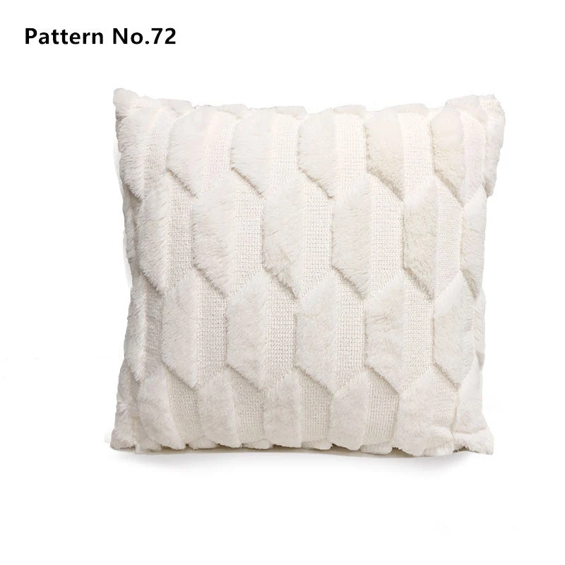 Housses de coussin de luxe en laine douce et douce 18 x 18 pouces 45 x 45 cm (motif n ° 68 ~ 91)