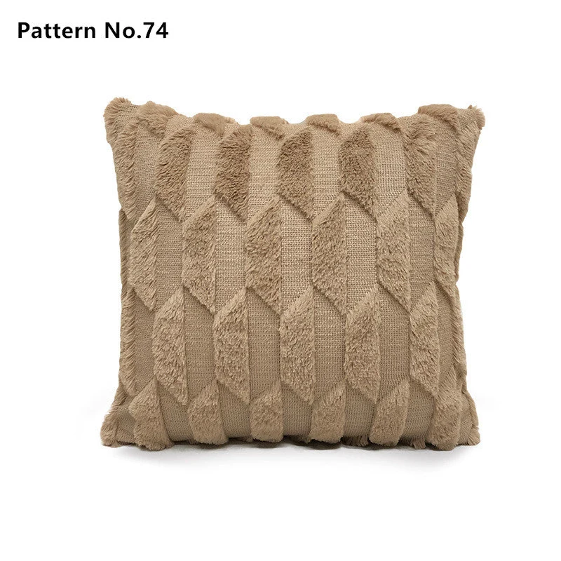 Housses de coussin de luxe en laine douce et douce 18 x 18 pouces 45 x 45 cm (motif n ° 68 ~ 91)