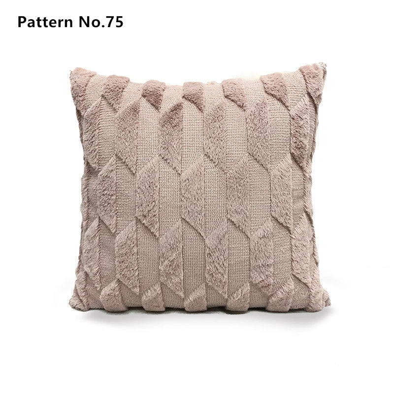 Housses de coussin de luxe en laine douce et douce 18 x 18 pouces 45 x 45 cm (motif n ° 68 ~ 91)