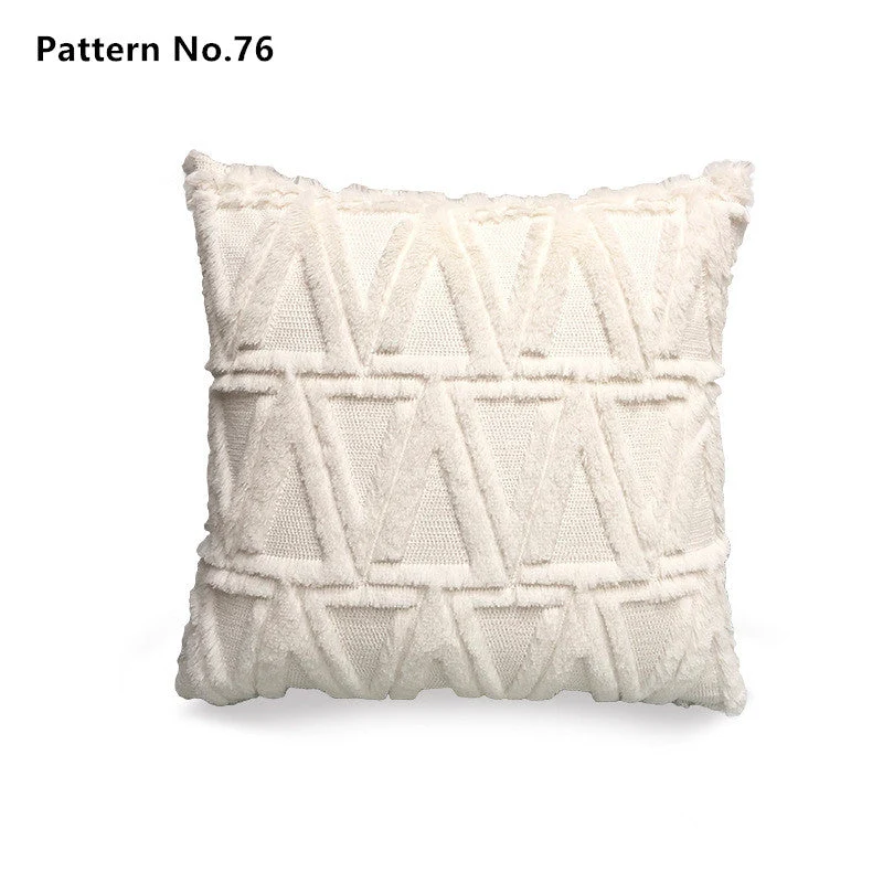 Housses de coussin de luxe en laine douce et douce 18 x 18 pouces 45 x 45 cm (motif n ° 68 ~ 91)
