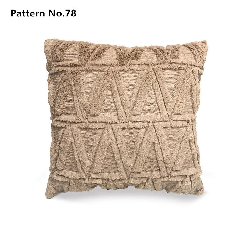 Housses de coussin de luxe en laine douce et douce 18 x 18 pouces 45 x 45 cm (motif n ° 68 ~ 91)