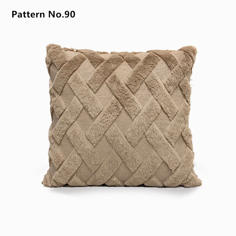 Housses de coussin de luxe en laine douce et douce 18 x 18 pouces 45 x 45 cm (motif n ° 68 ~ 91)