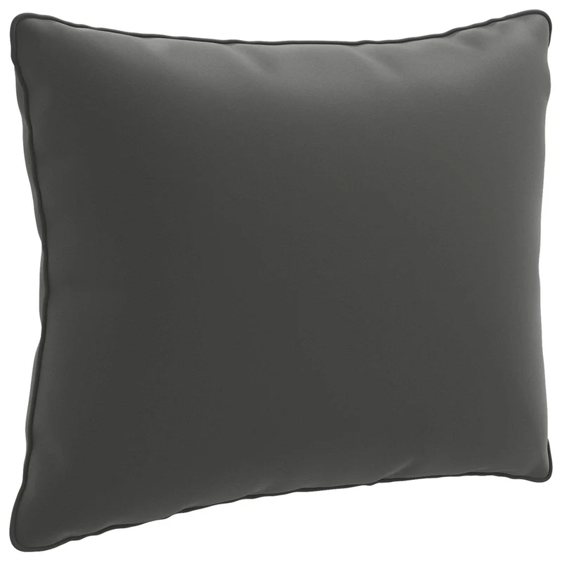 Back Cushion PUTTEN 100% Polyester Anthracite 60 x 40 x 15 cm