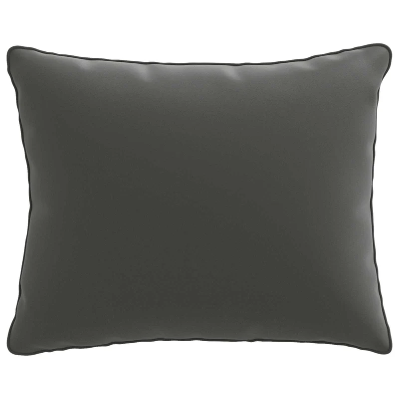 Back Cushion PUTTEN 100% Polyester Anthracite 60 x 40 x 15 cm