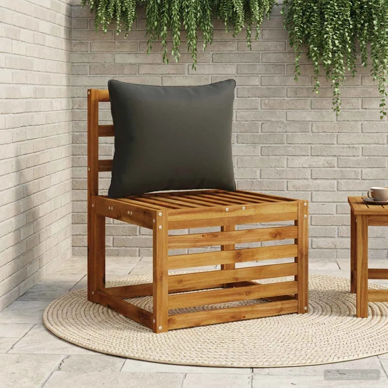 Back Cushion PUTTEN 100% Polyester Black 60 x 40 x 15 cm