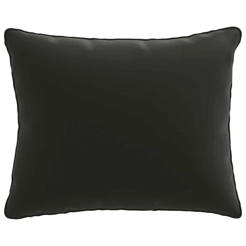 Back Cushion PUTTEN 100% Polyester Black 60 x 40 x 15 cm