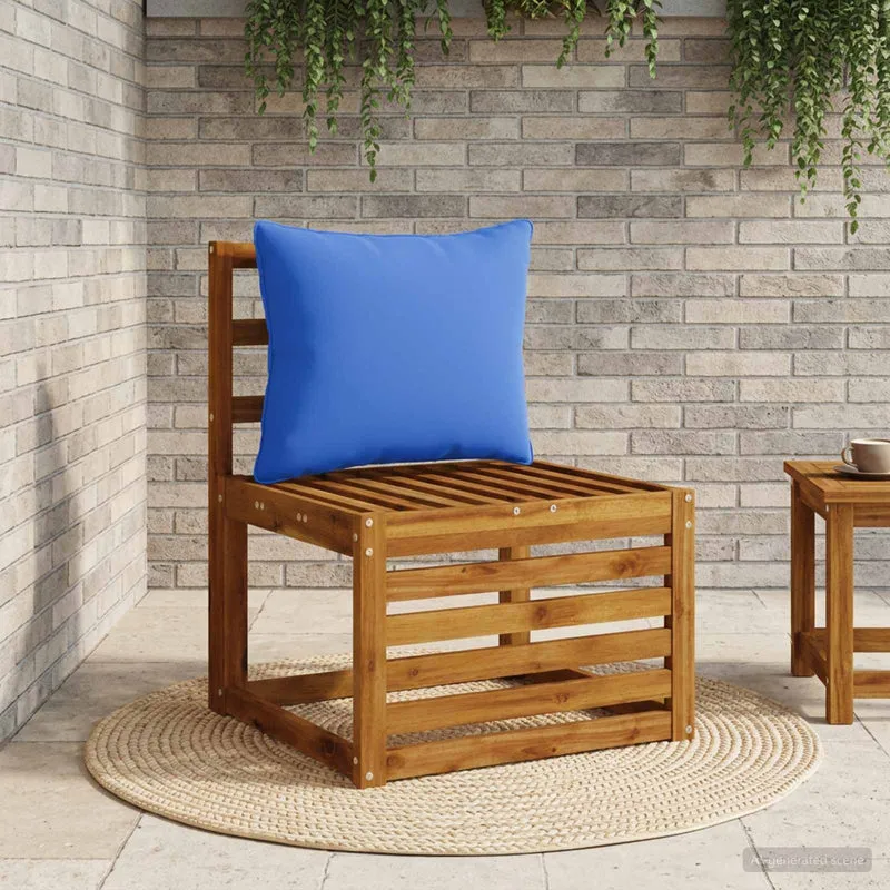 Back Cushion PUTTEN 100% Polyester Royal Blue 60 x 40 x 15 cm